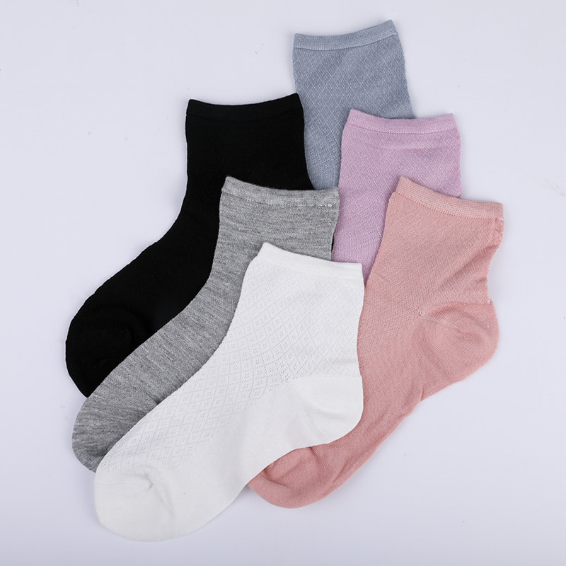 Mekana najlonska torba od bambusovih vlakana, tanke male dijamantne ženske čarape za slobodno vrijeme, ručno šivane ženske čarape WSD1689